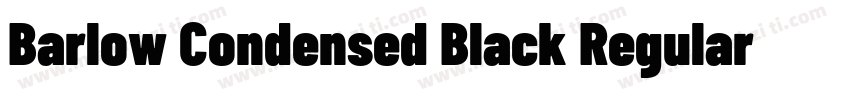 Barlow Condensed Black Regular字体转换